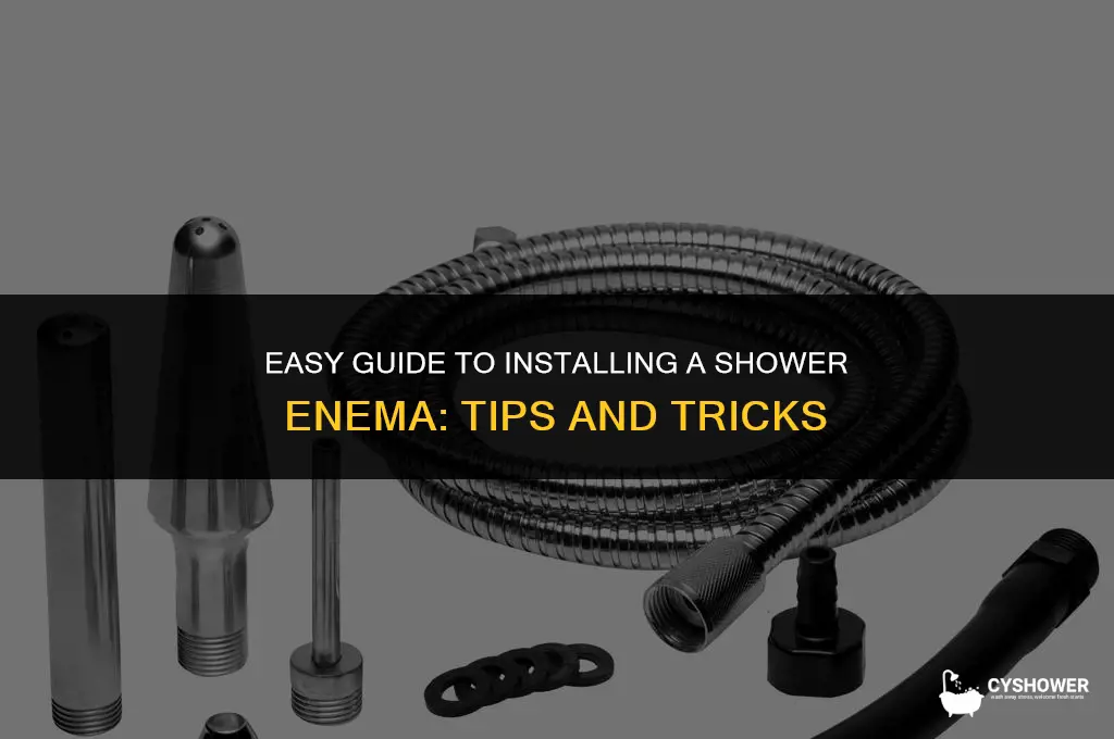 how to install shower enema