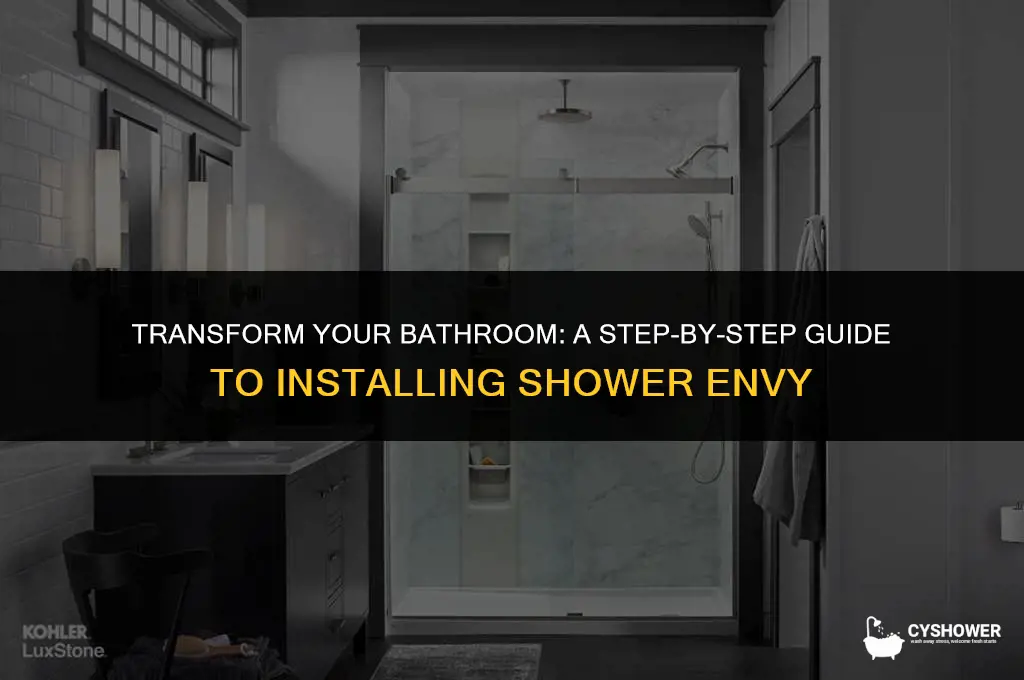 how to install shower envy