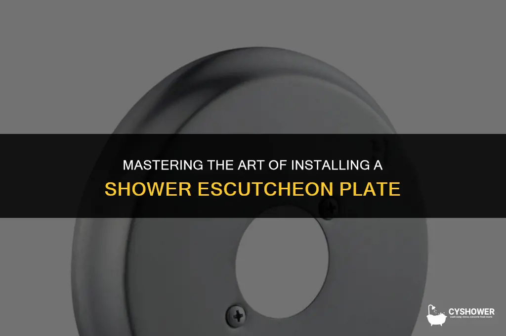 how to install shower escutcheon plate