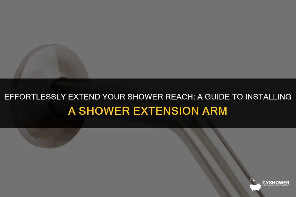 how to install shower extension arm