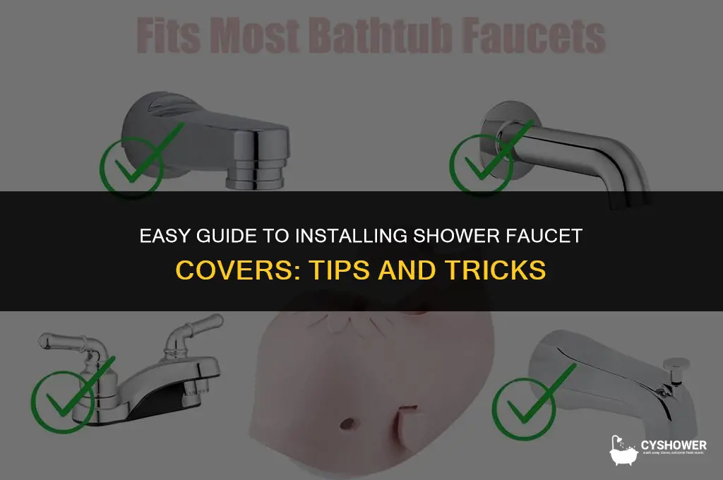 how to install shower facets cover