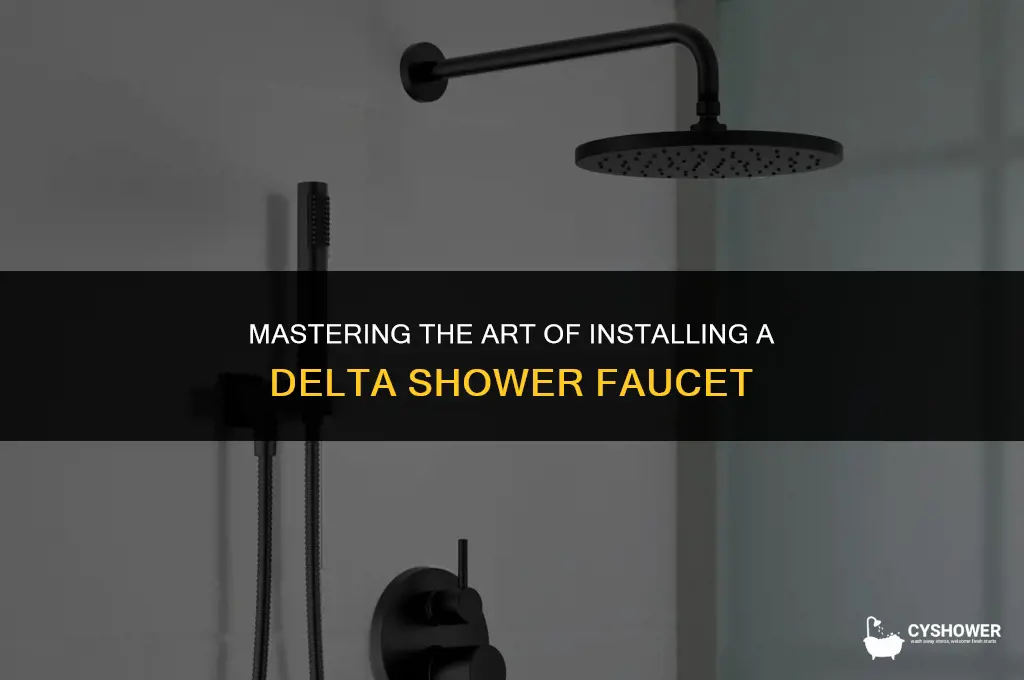 how to install shower faucet delta