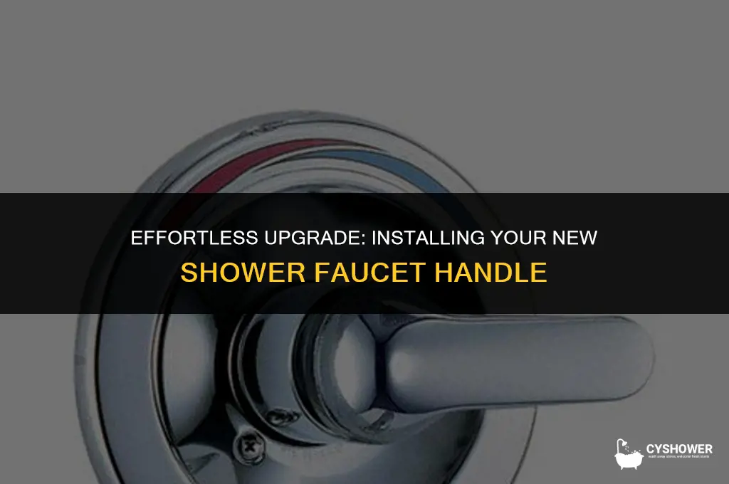 how to install shower faucet handle