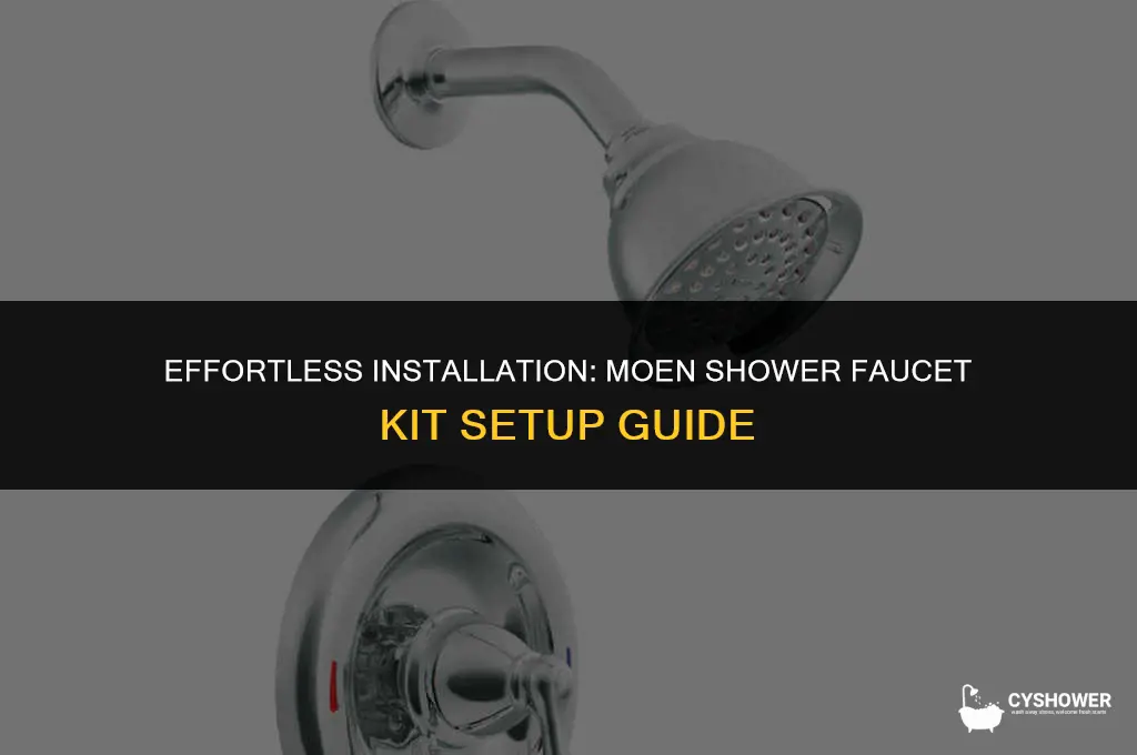 how to install shower faucet kit moen