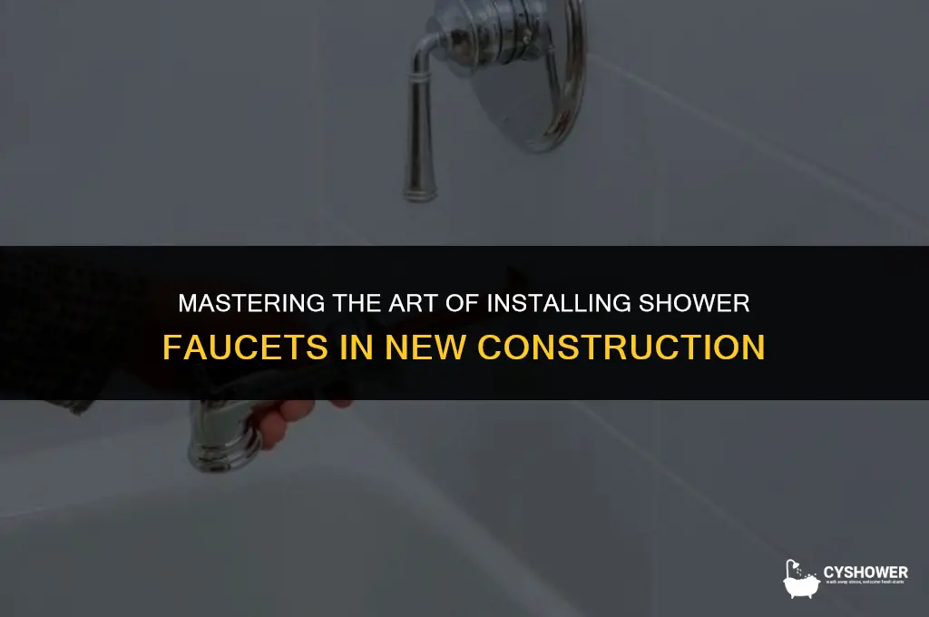 how to install shower faucet new construction
