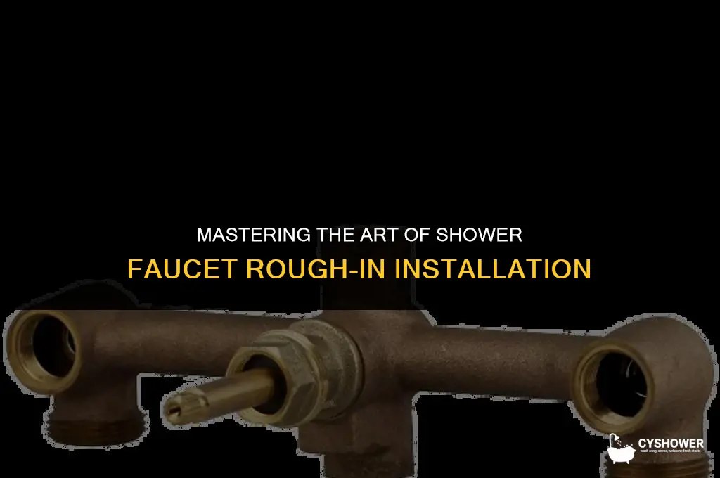 how to install shower faucet rough in