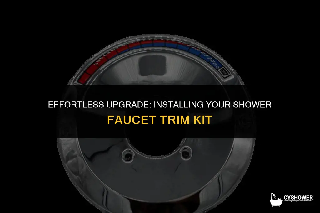 how to install shower faucet trim kit