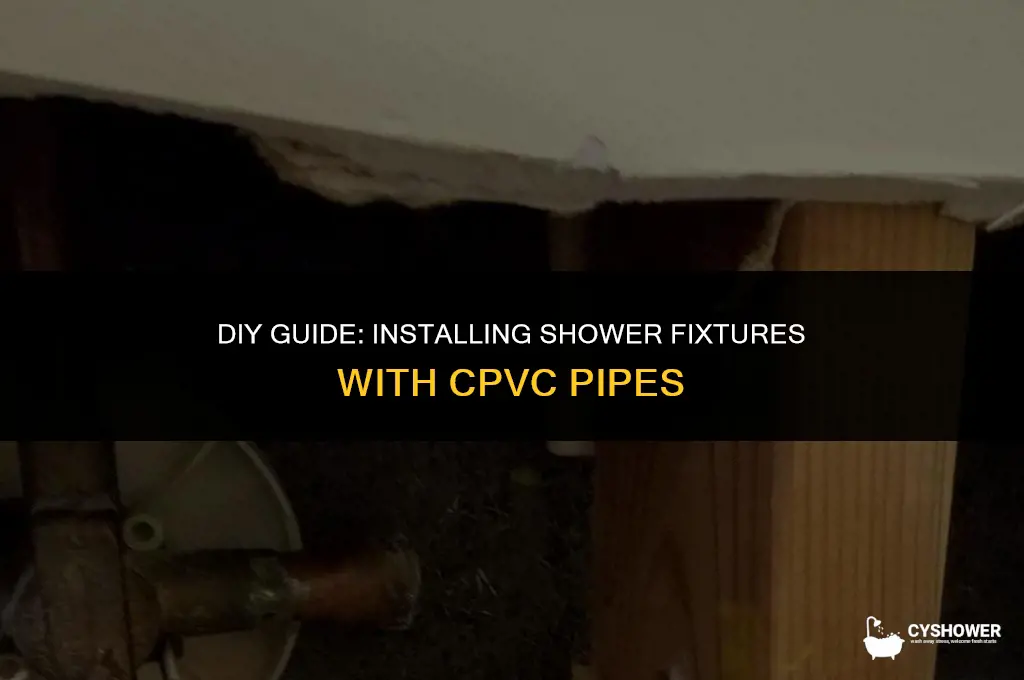 how to install shower fixture with cpvc