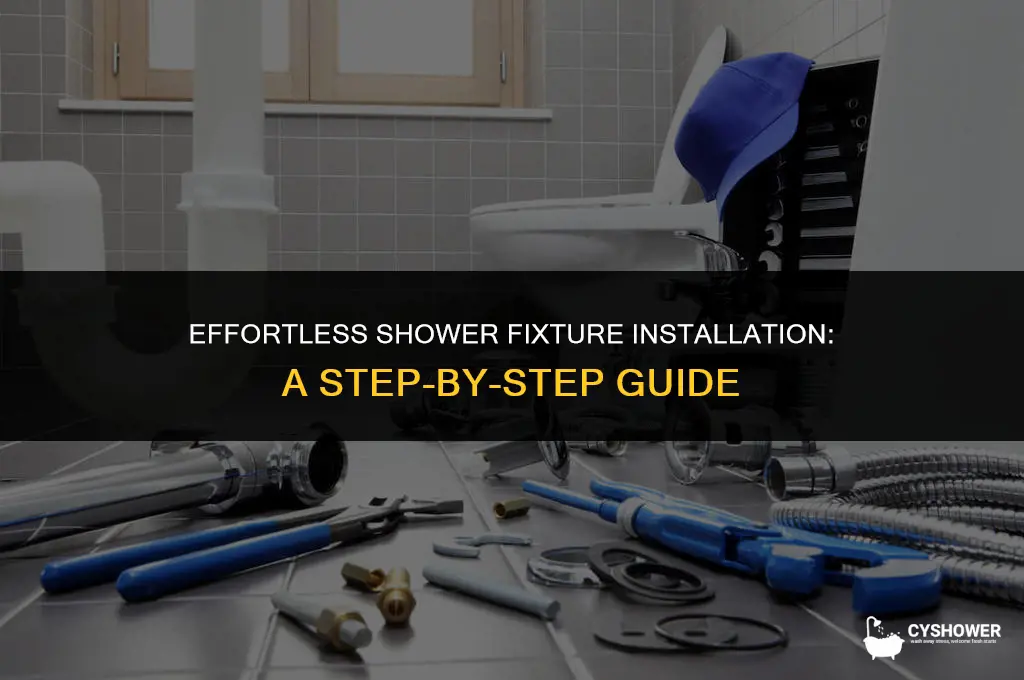 how to install shower fixtures in a new shower