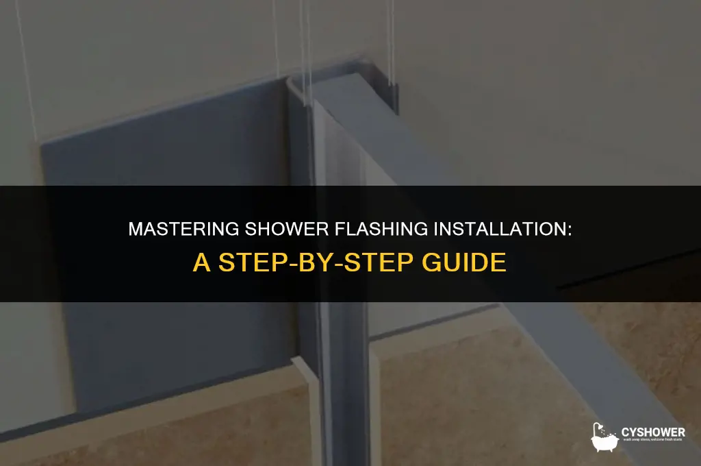 how to install shower flashing