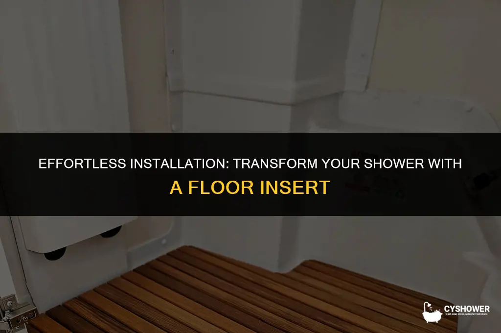 how to install shower floor insert