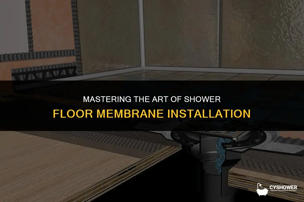 how to install shower floor membrane