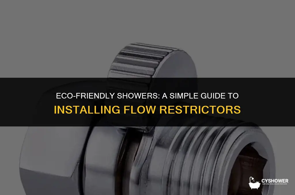 how to install shower flow restrictor