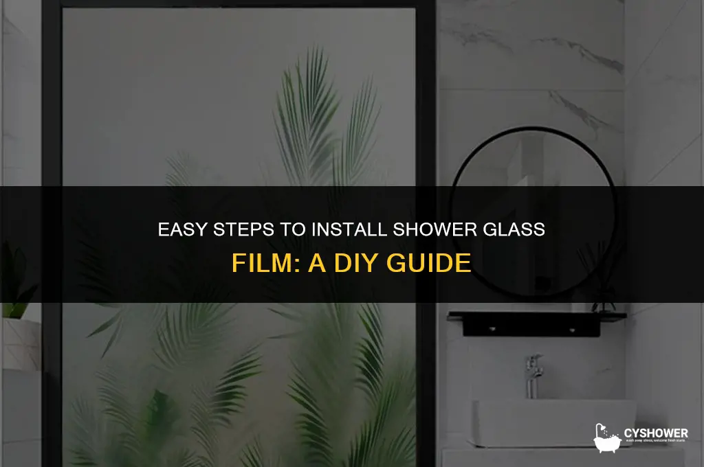 how to install shower glass film