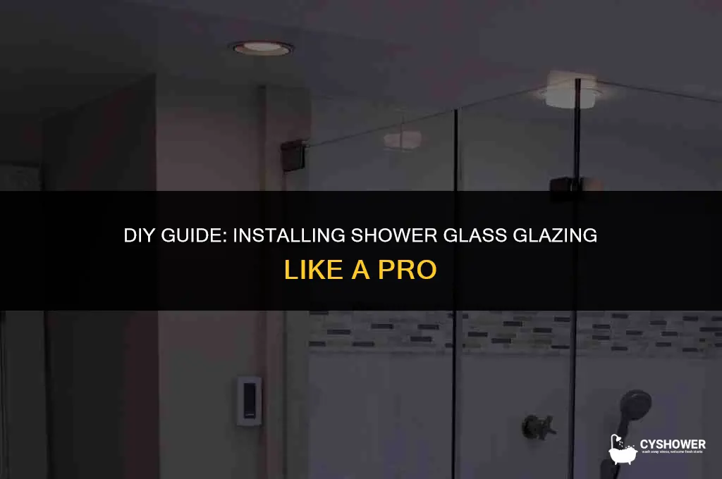 how to install shower glass glazing