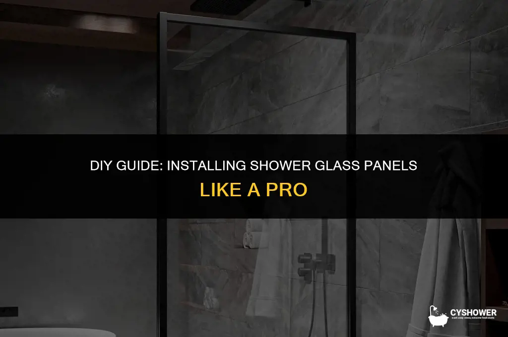 how to install shower glass panel