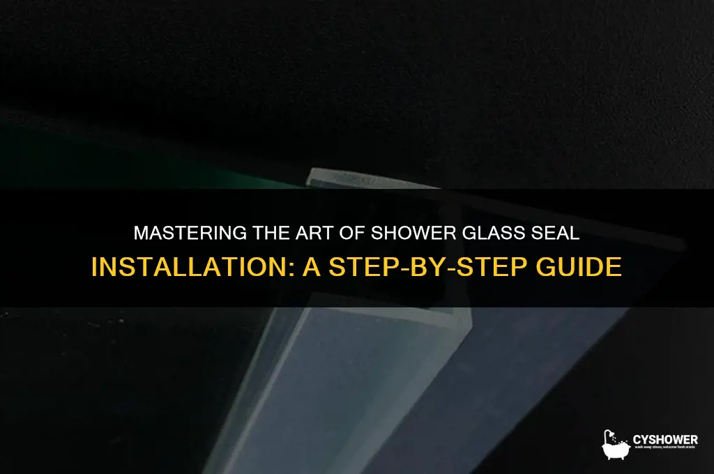 how to install shower glass seal