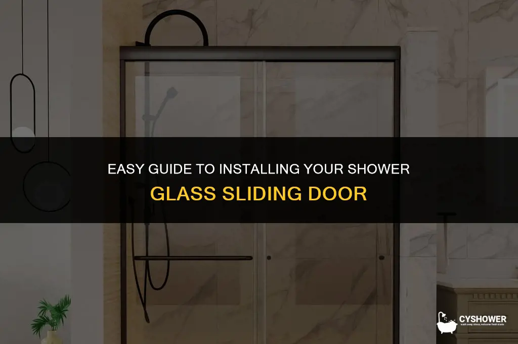 how to install shower glass sliding door