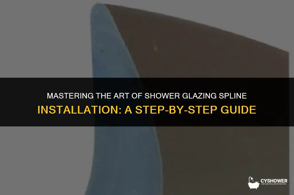 how to install shower glazing spline