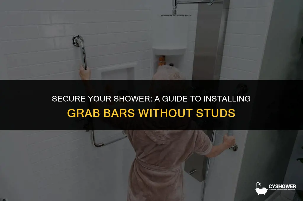 how to install shower grab bars without studs
