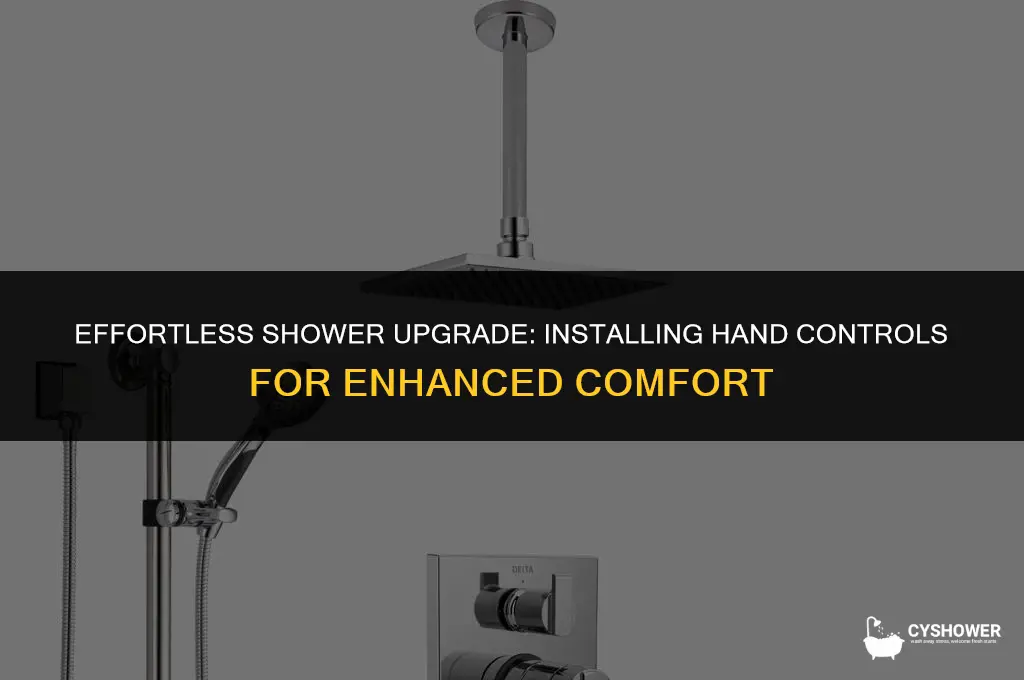 how to install shower hand controls