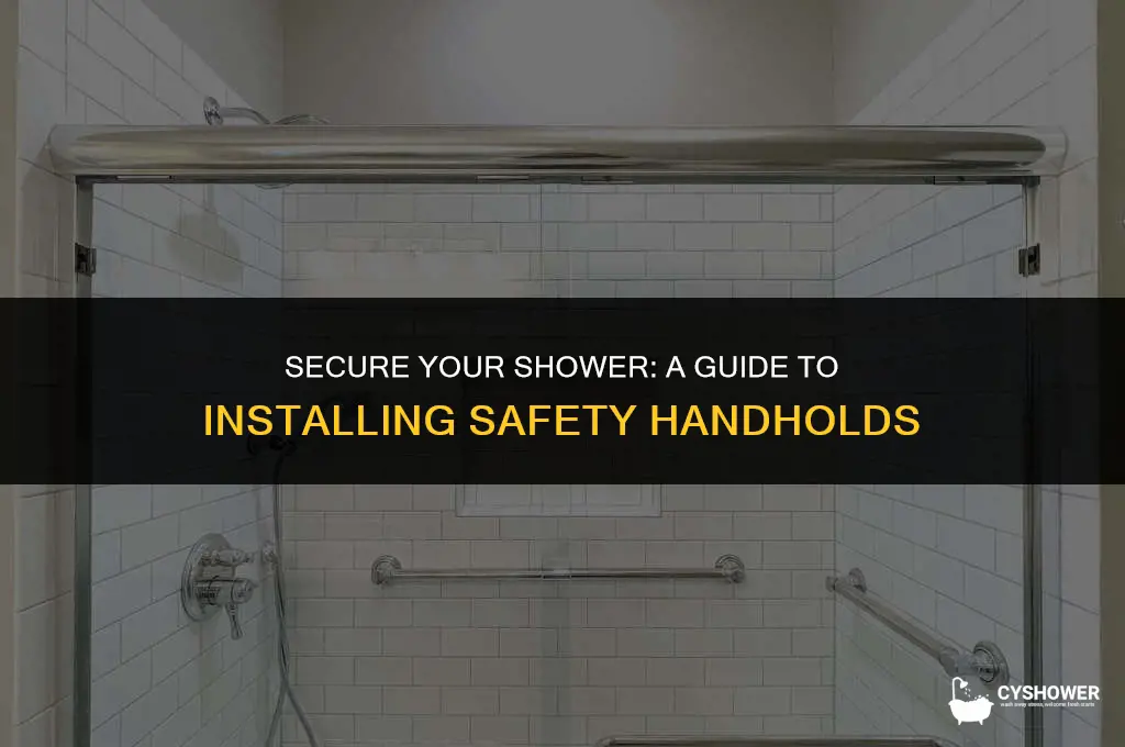 how to install shower hand holds