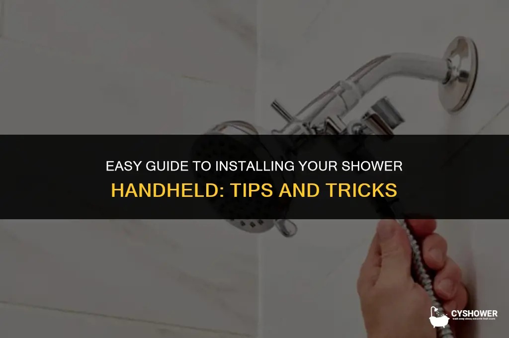 how to install shower handheld