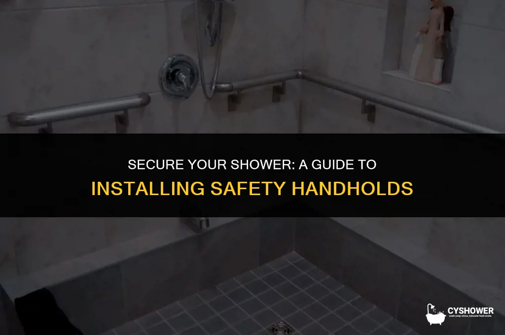 how to install shower handholds