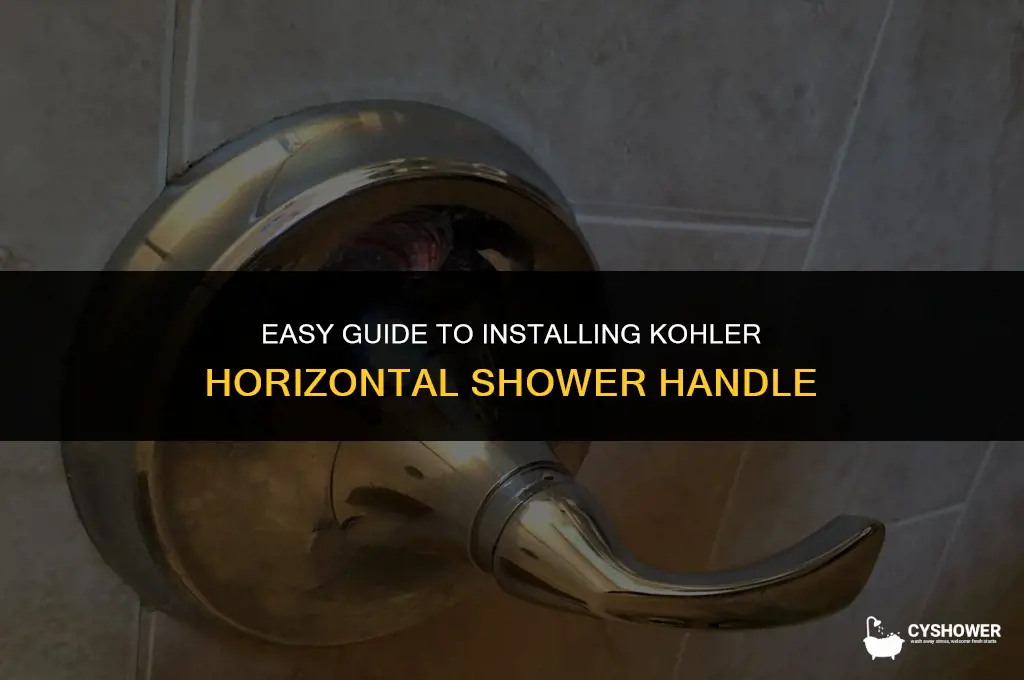 how to install shower handle kholer horizontal