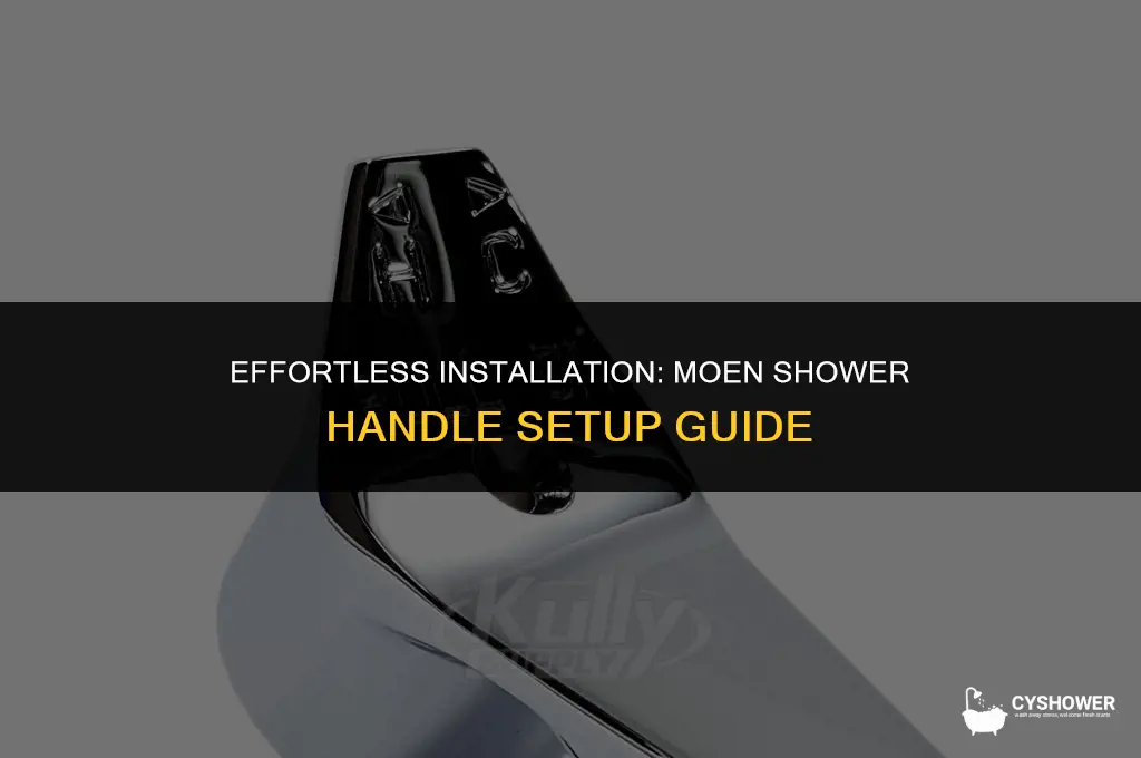 how to install shower handle moen