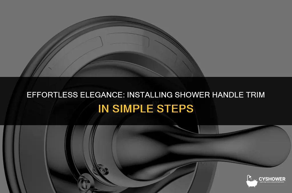 how to install shower handle trim