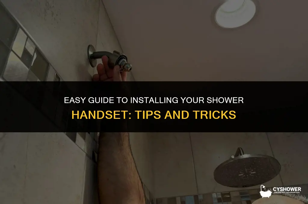 how to install shower handset