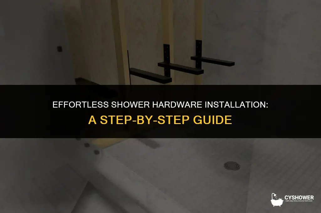 how to install shower hardware