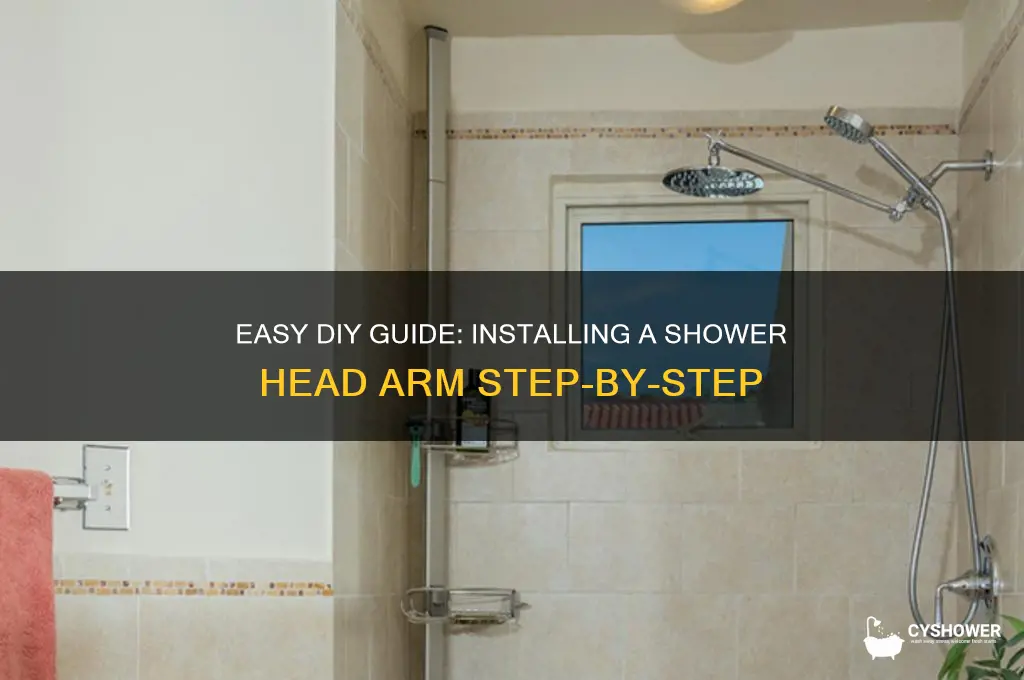 how to install shower head arm