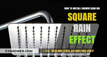 Upgrade Your Shower: Easy Steps to Install a Big Square Rain Shower Head