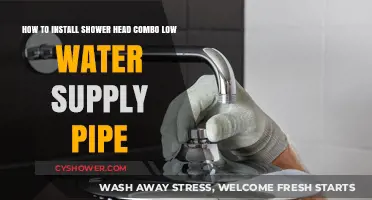 Easy Shower Head Combo Installation: Low Water Supply Pipe Guide