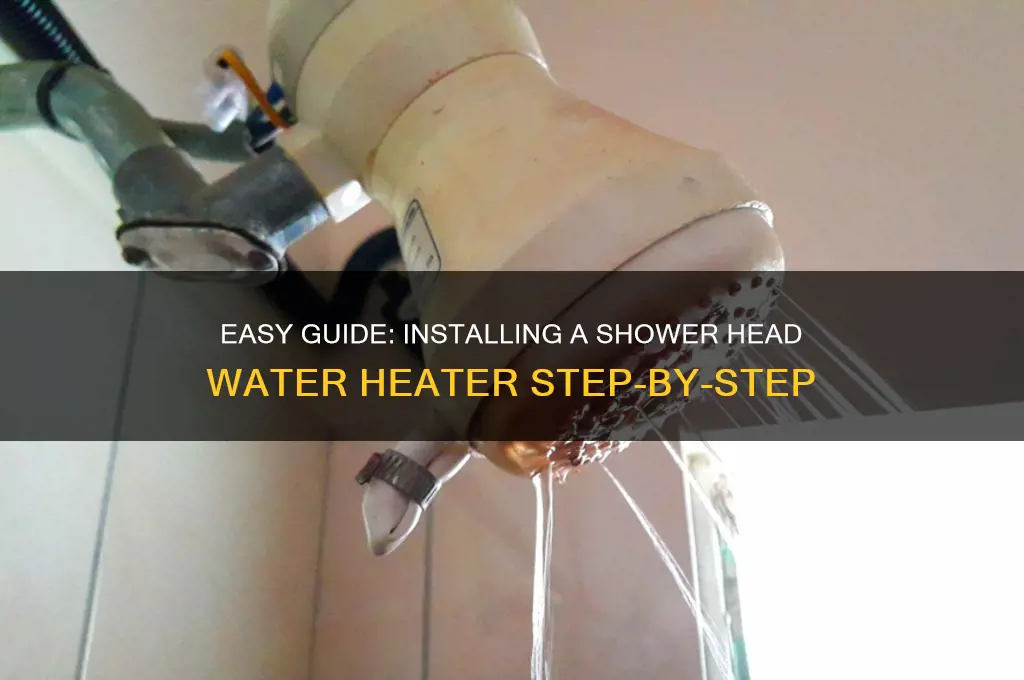 how to install shower head water heater