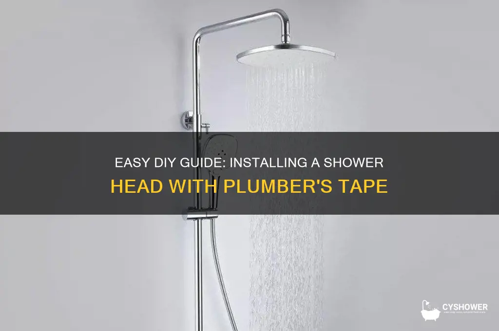 how to install shower head with plumber