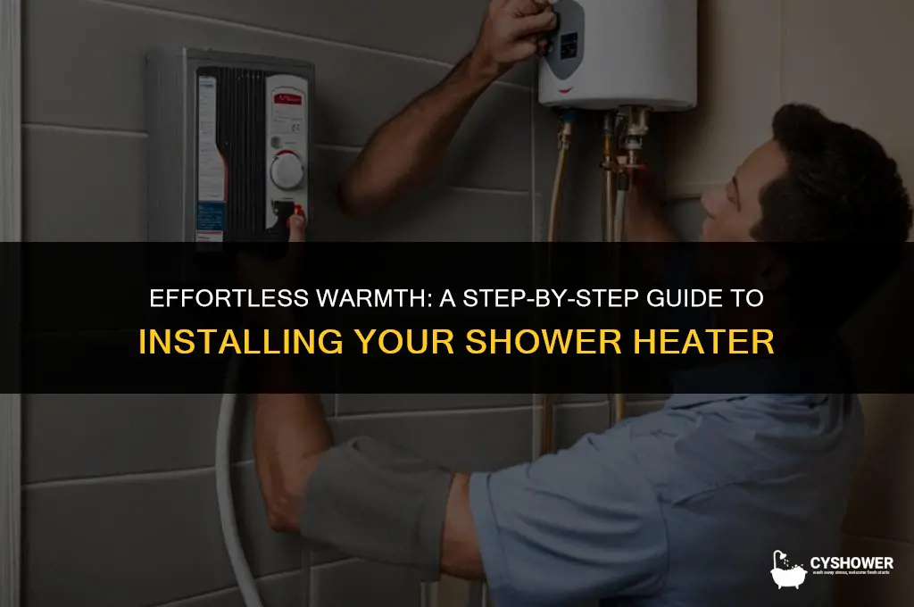 how to install shower heater