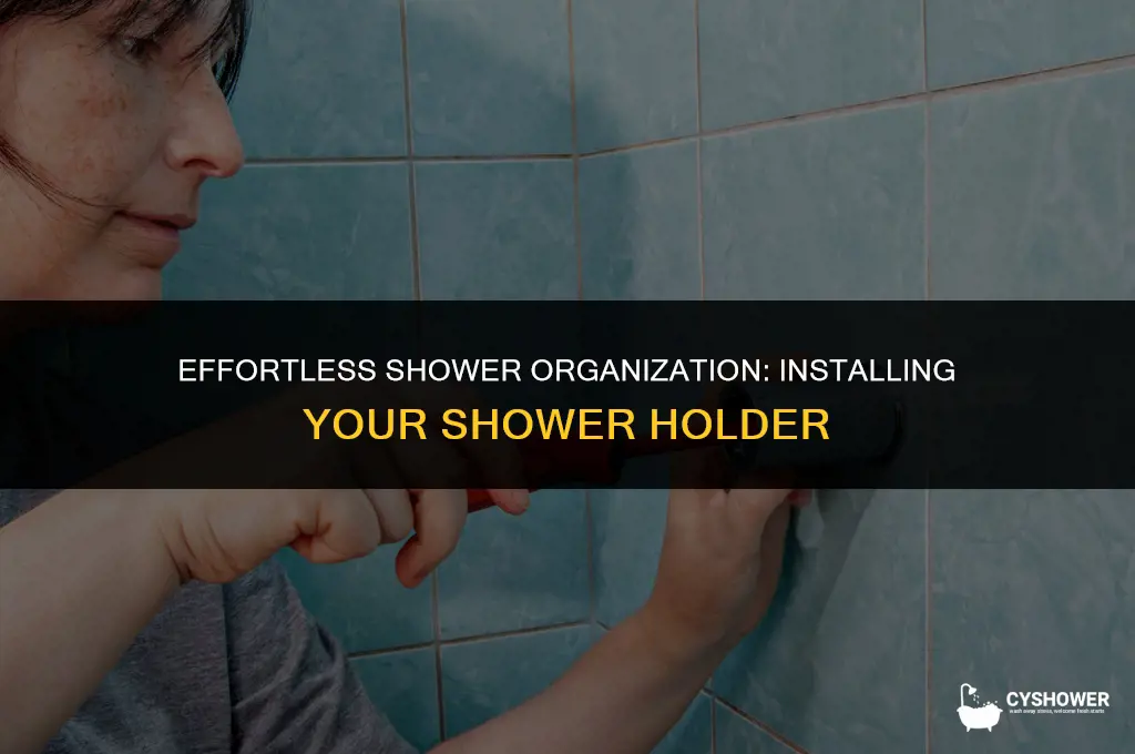 how to install shower holder