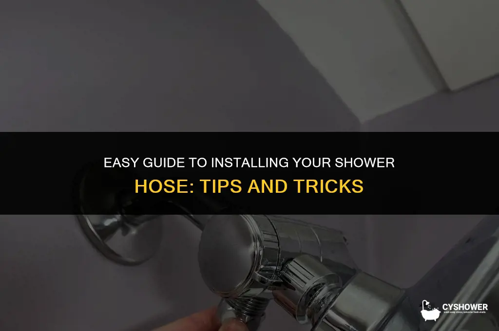 how to install shower hose