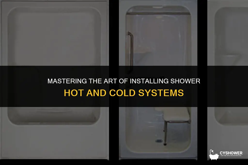 how to install shower hot and cold