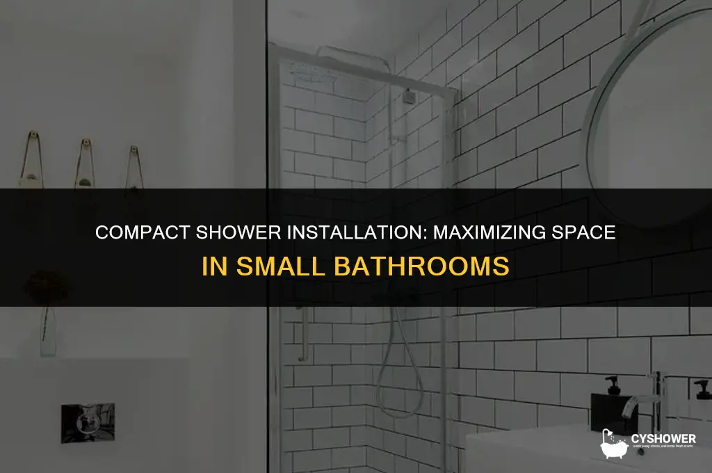 how to install shower in small space