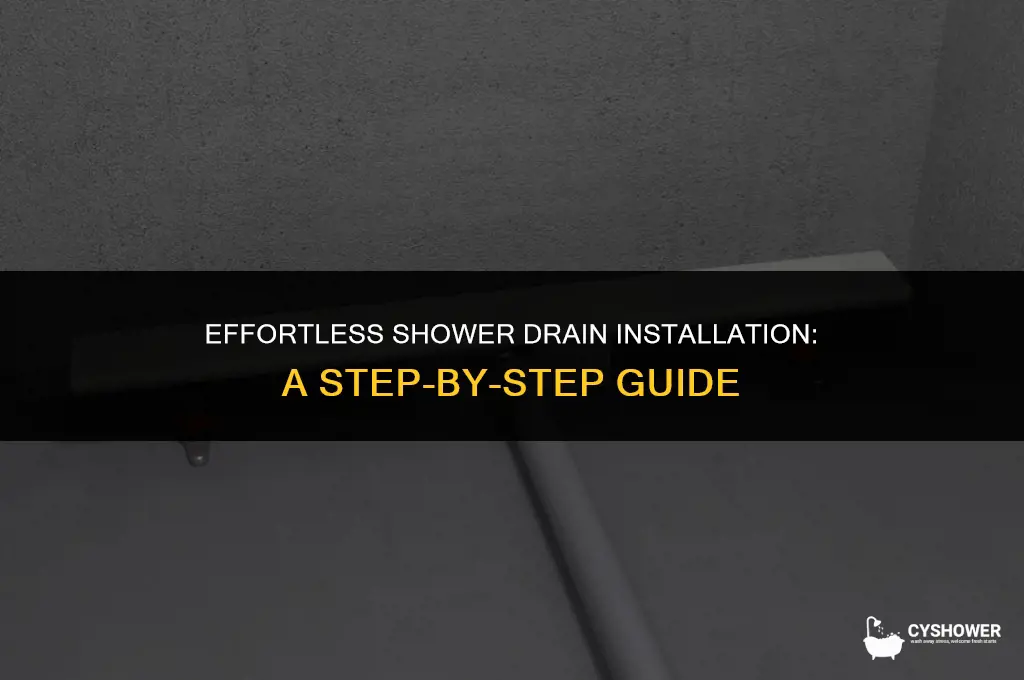 how to install shower insert drain