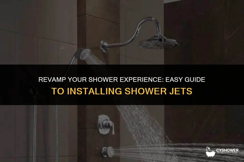 how to install shower jets