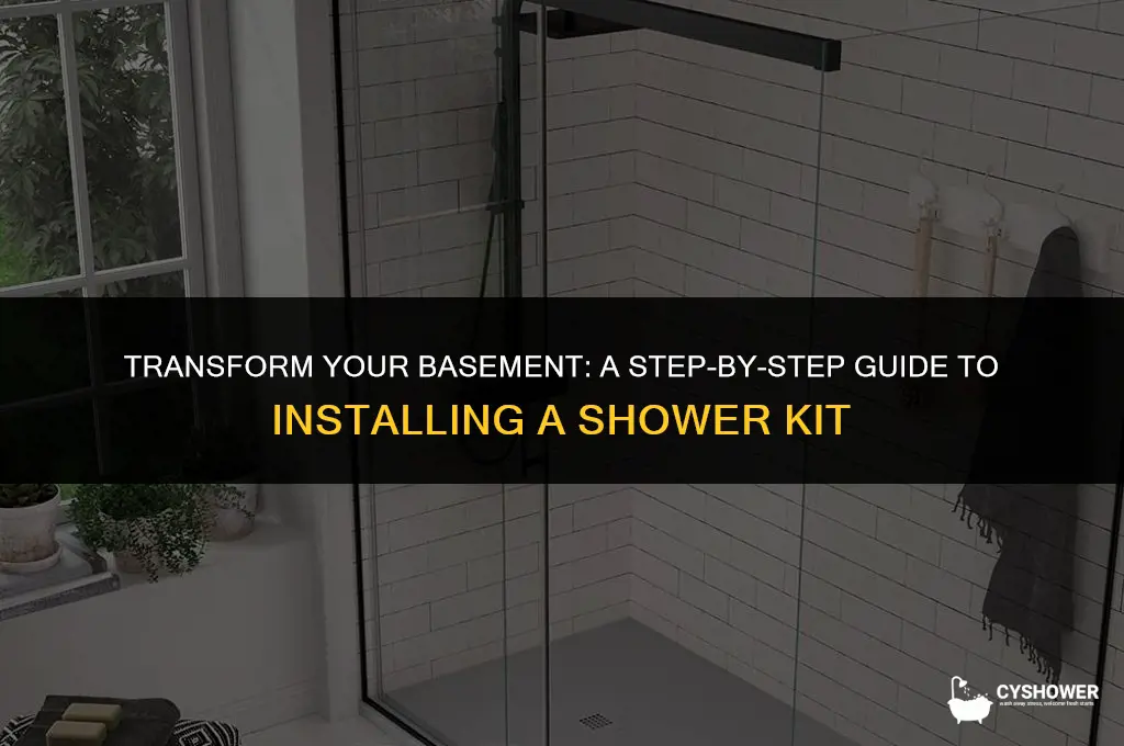 how to install shower kit in basement
