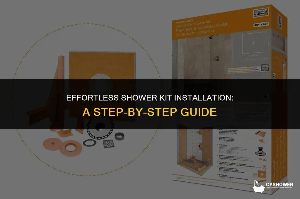 how to install shower kits