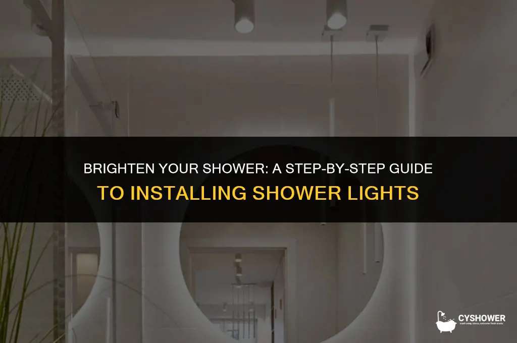 how to install shower light