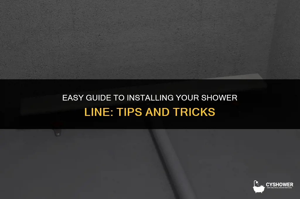 how to install shower line