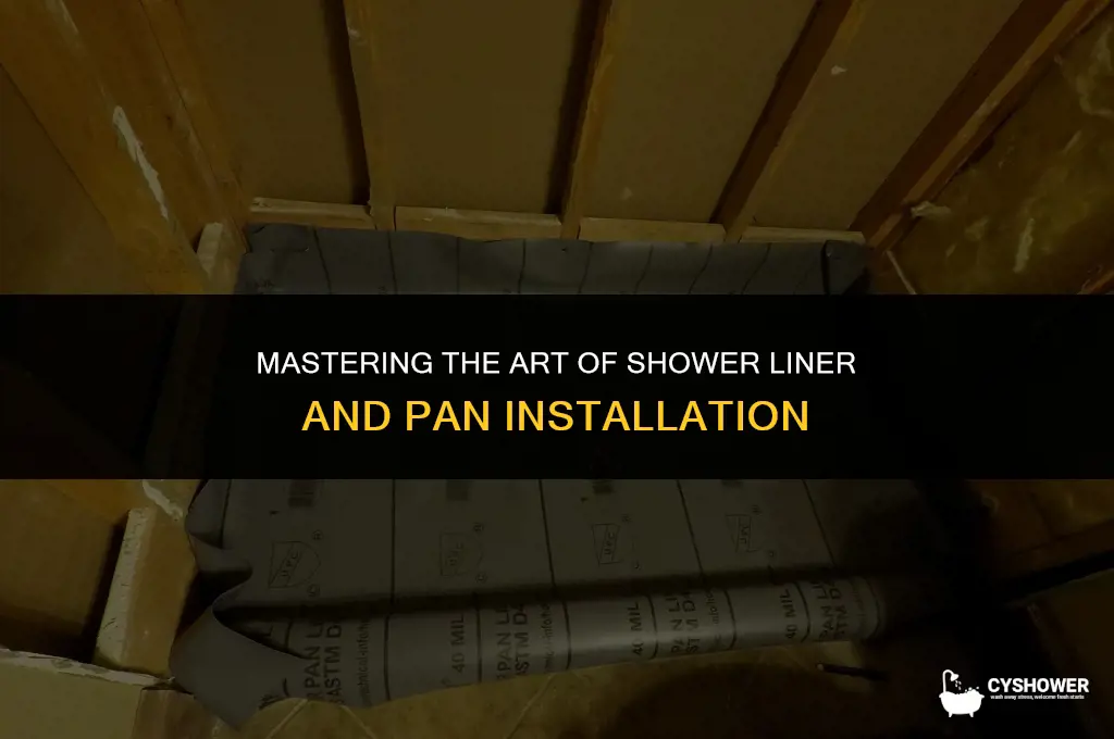 how to install shower liner and pan
